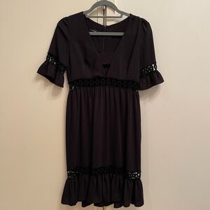 Hanita Made in Italy Black Dress XXS